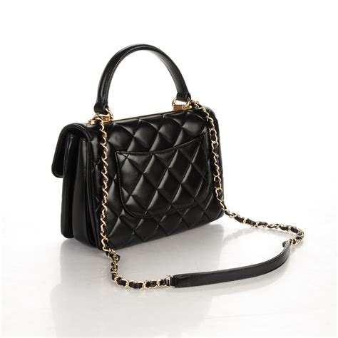 black chanel bag with handle|Chanel body bag small.